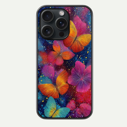 Butterfly Dream Mist Glass Case For iPhone 15 Pro by Custom World