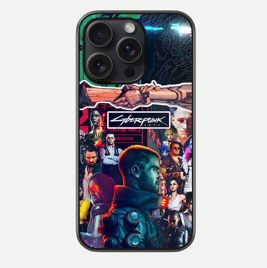 CYBERPUNK Legacy Glass Case For iPhone 15 Pro by Custom World