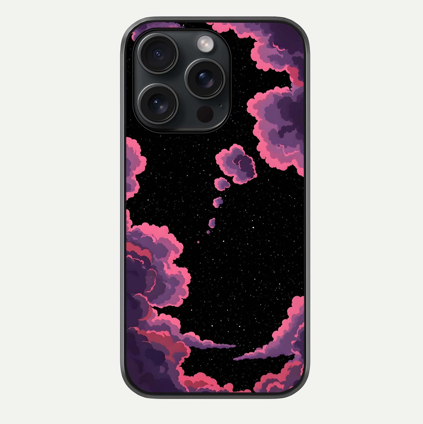 Cosmic Cloud Journey Glass Case For iPhone 15 Pro by Custom World