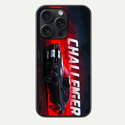 Crimson Challenger Fury Glass Case For iPhone 15 Pro by Custom World