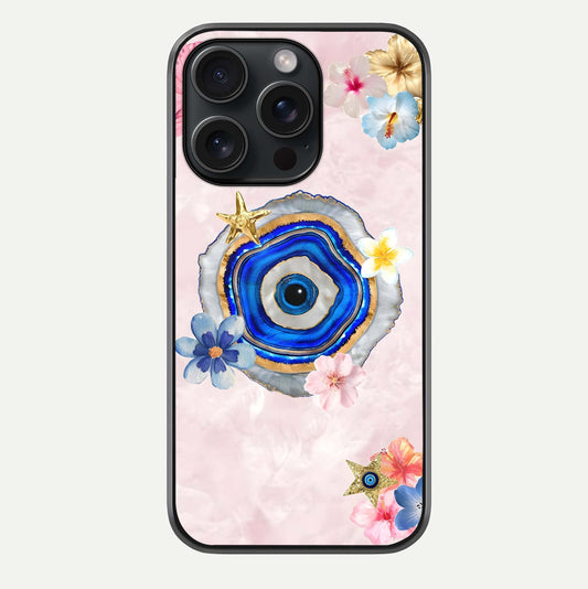 Divine Aura Bloom Glass Case For iPhone 15 Pro by Custom World