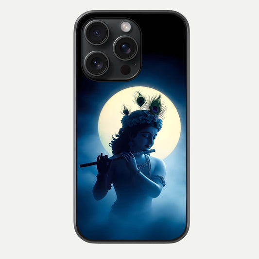 Divine Moon Flute Glass Case For iPhone 15 Pro by Custom World