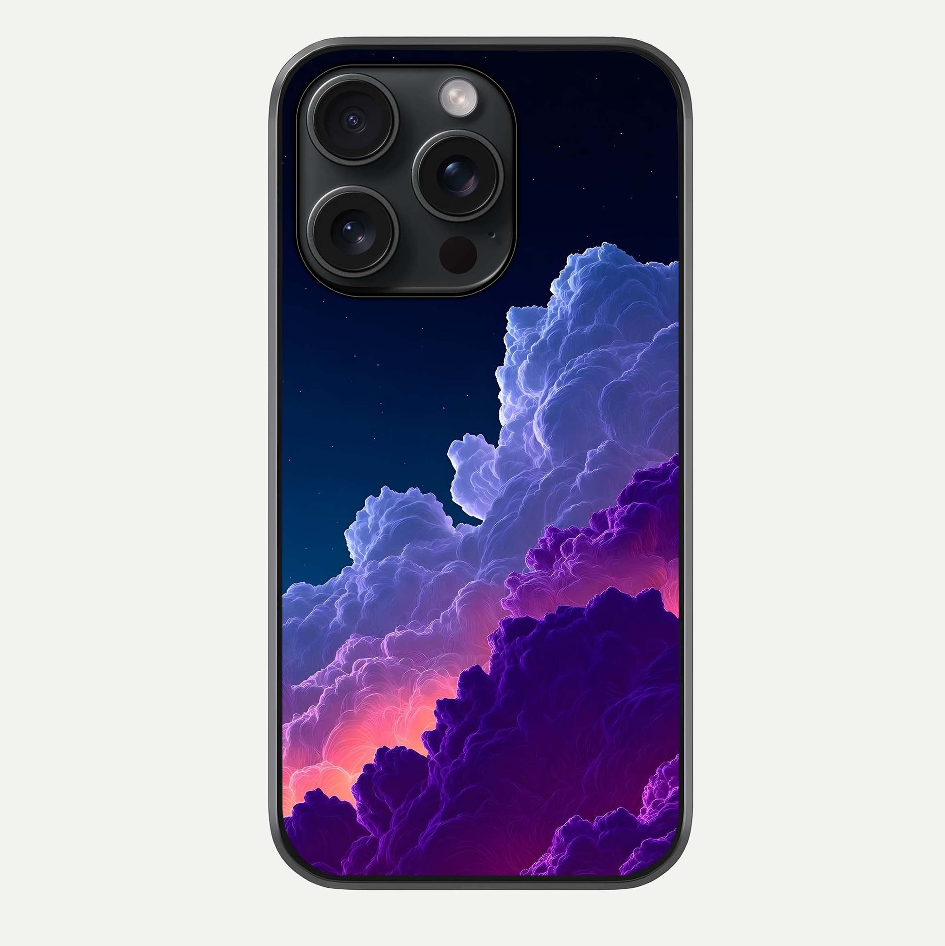 Dreamy Cloud Skies Glass Case For iPhone 15 Pro by Custom World
