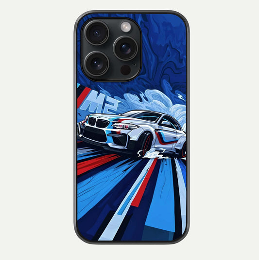 Drift Power Rush Glass Case For iPhone 15 Pro by Custom World