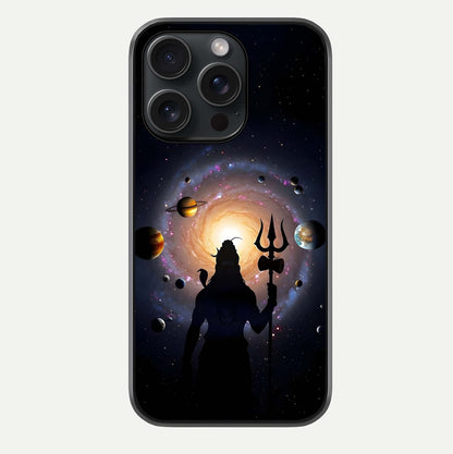 Galactic Shiva Vision Glass Case For iPhone 15 Pro by Custom World