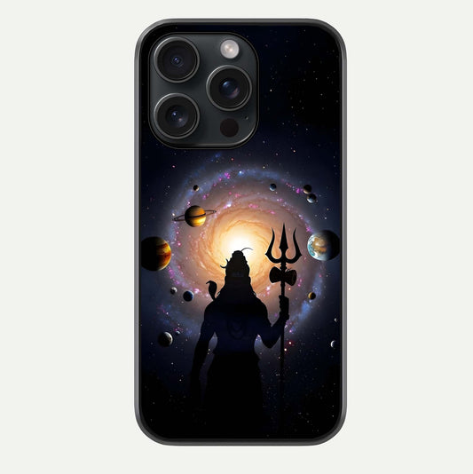 Galactic Shiva Vision Glass Case For iPhone 15 Pro by Custom World