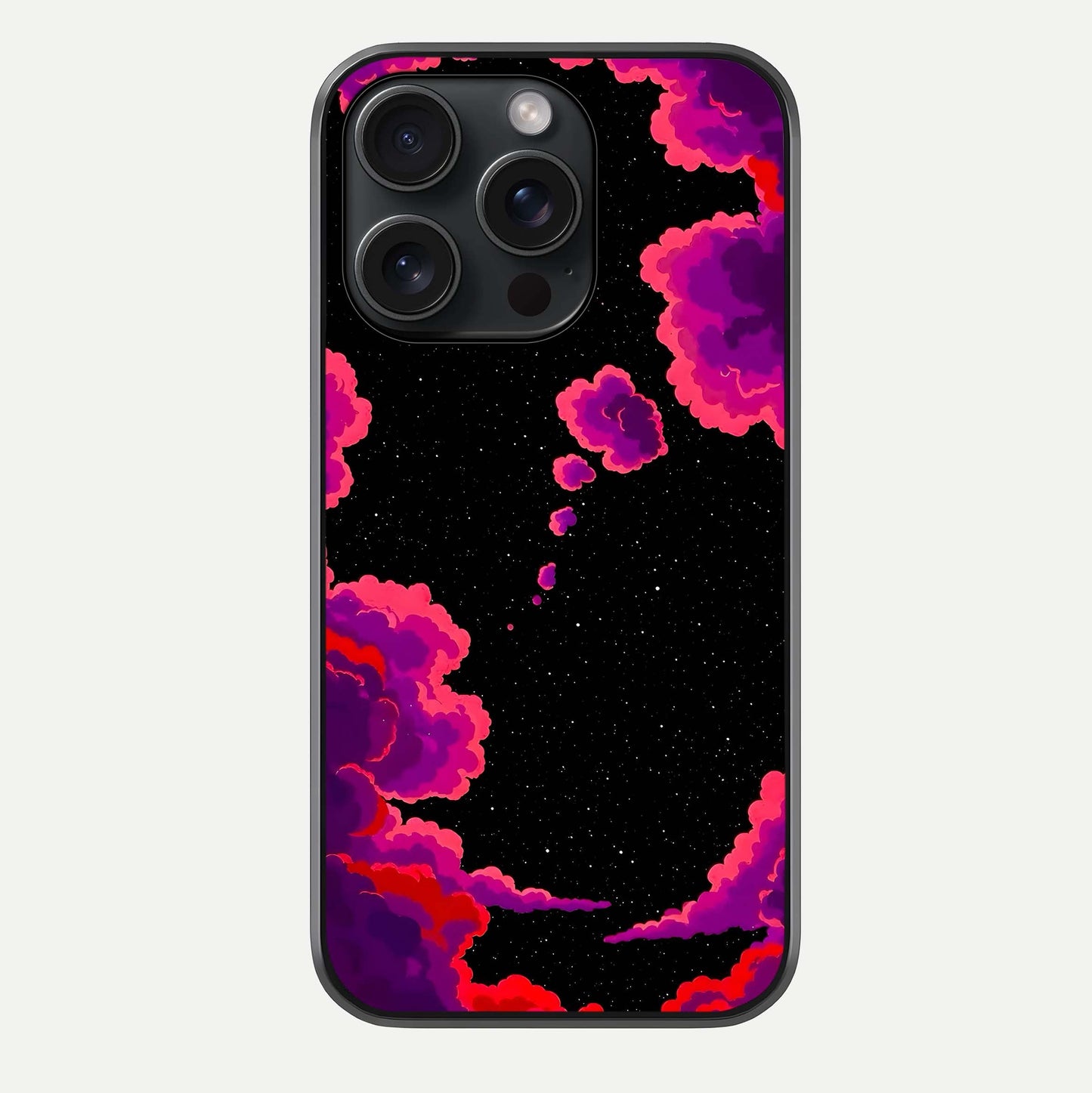 Galaxy Dream Frame Glass Case For iPhone 15 Pro by Custom World