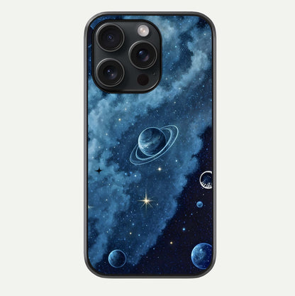 Galaxy Dream Space Glass Case For iPhone 15 Pro by Custom World