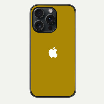 Golden Luxe Aura Glass Case For iPhone 15 Pro by Custom World