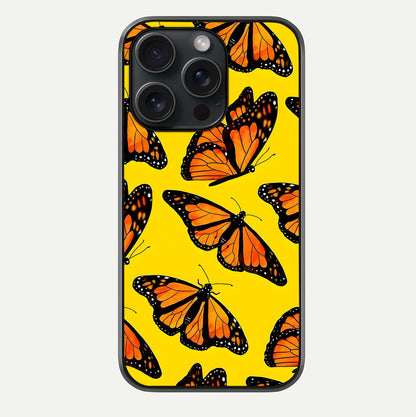 Golden Wing Flight Glass Case For iPhone 15 Pro by Custom World