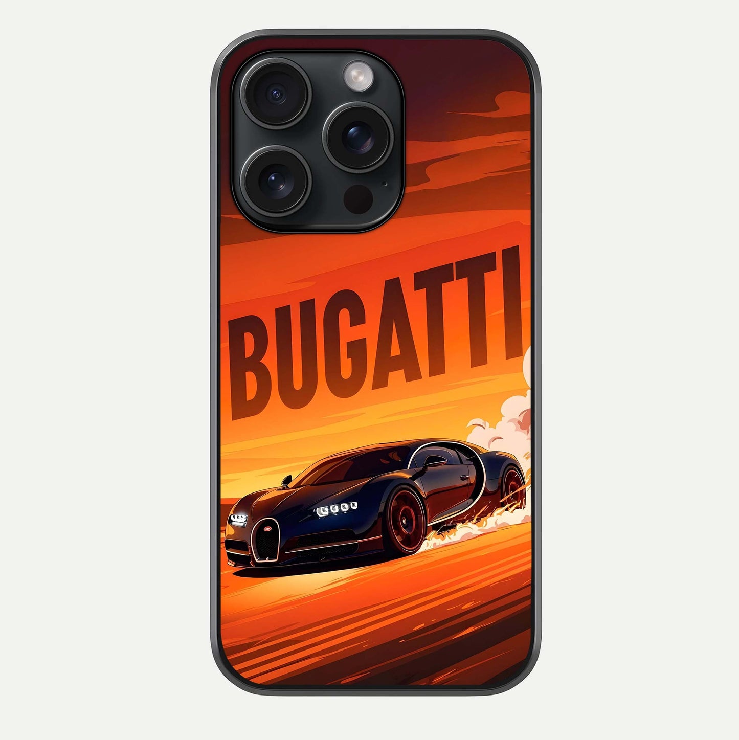 Inferno Bugatti Storm Glass Case For iPhone 15 Pro by Custom World