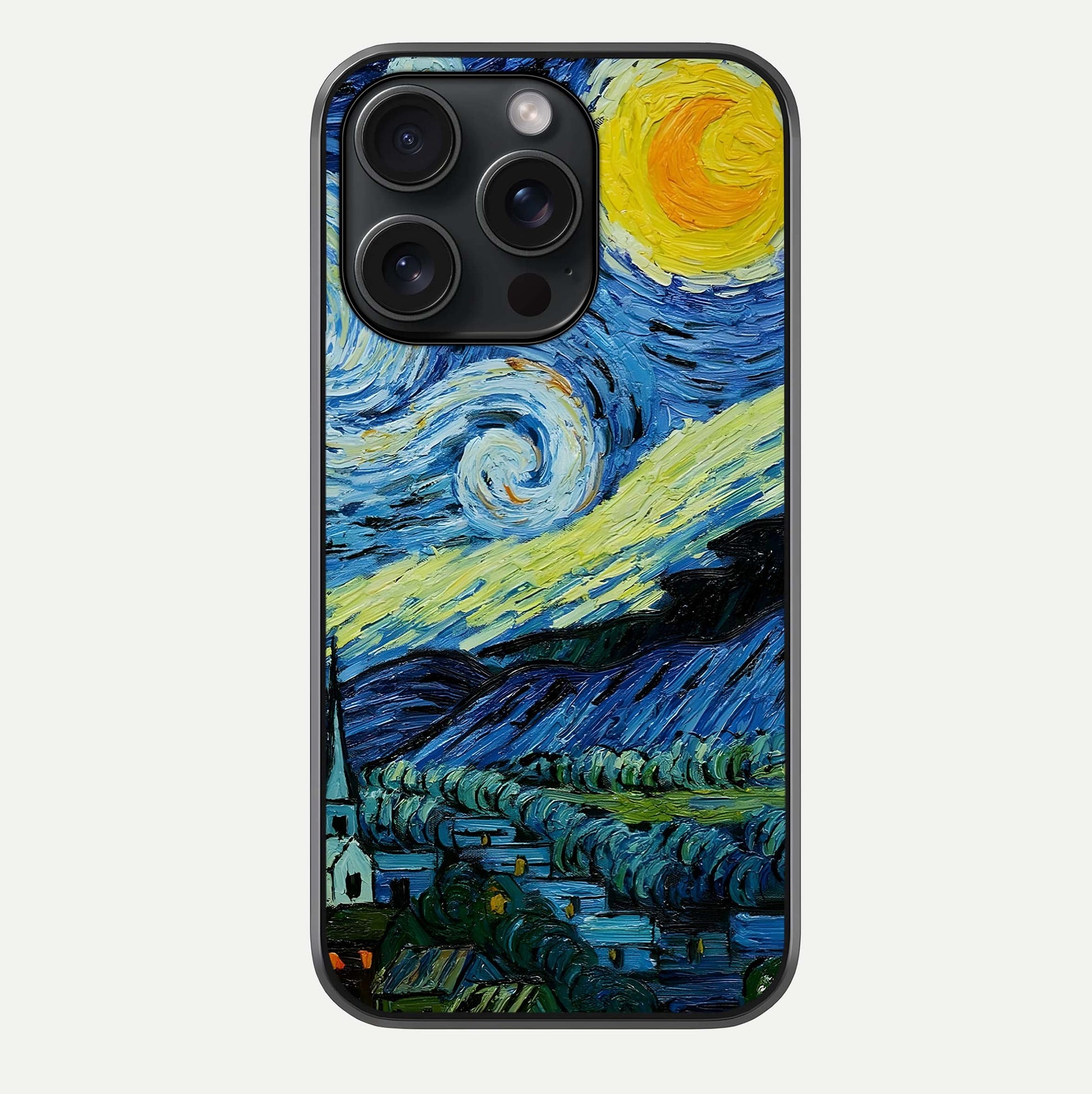 Inspired Van Gogh Art Glass Case For iPhone 15 Pro by Custom World