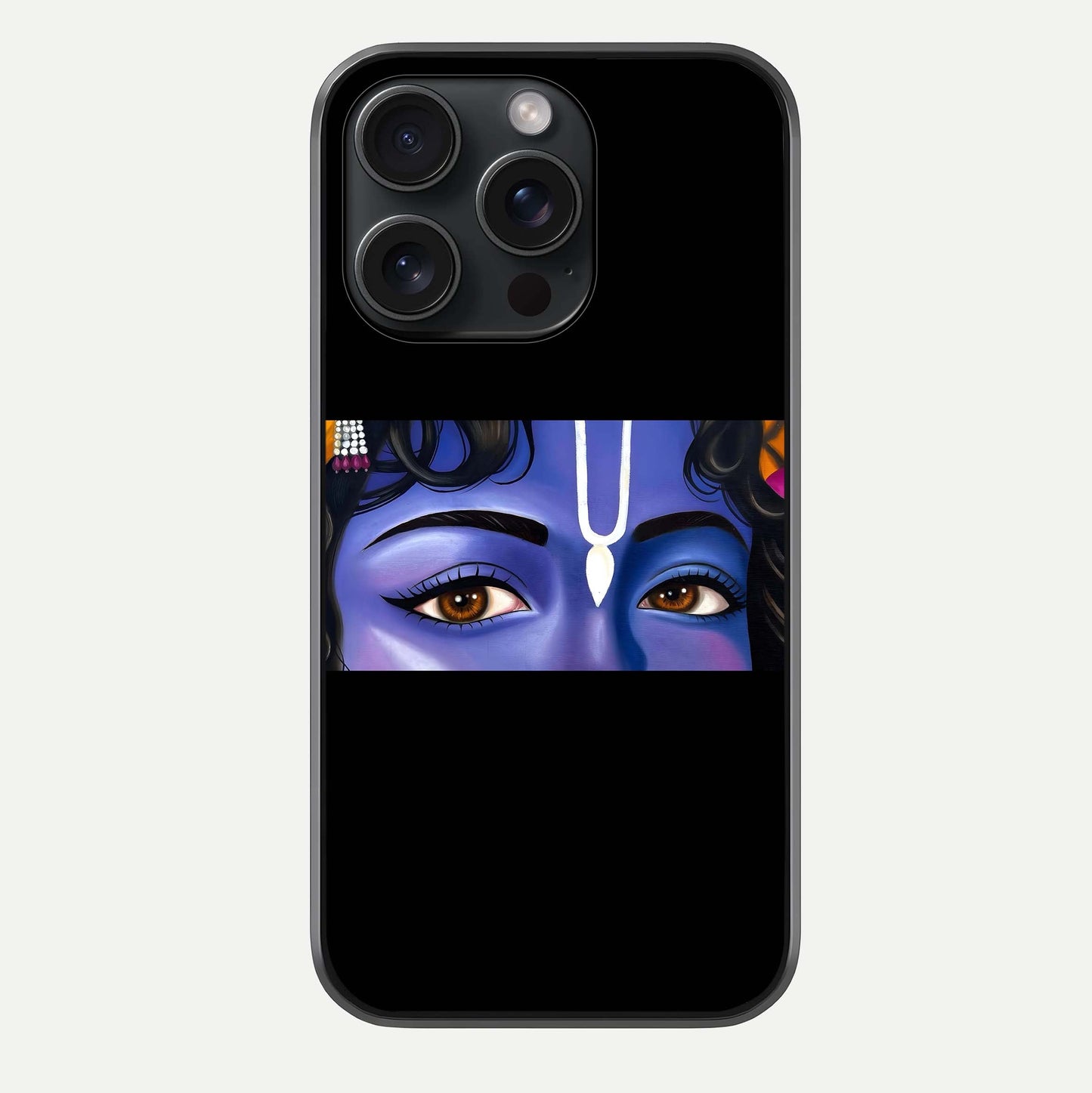 Krishna Eye Glass Case For iPhone 15 Pro by Custom World