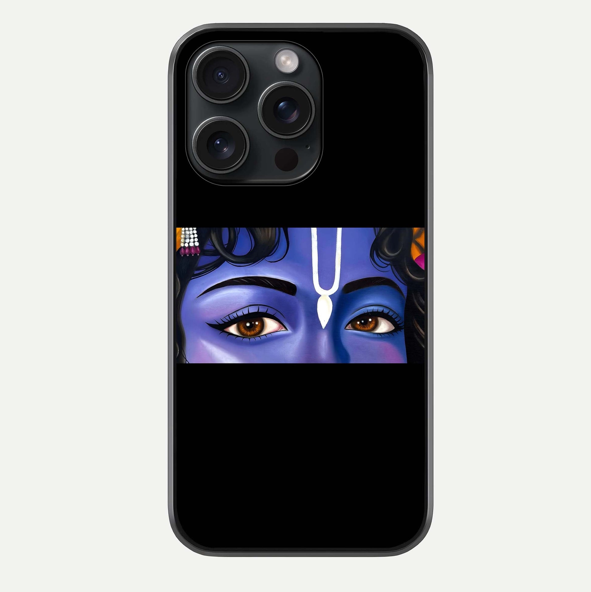 Krishna Eye Glass Case For iPhone 15 Pro by Custom World