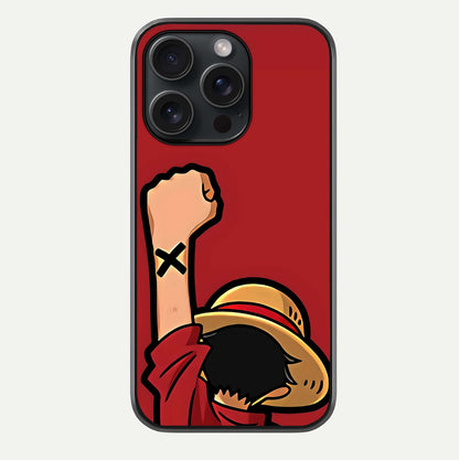 Luffy X Spirit Glass Case For iPhone 15 Pro by Custom World