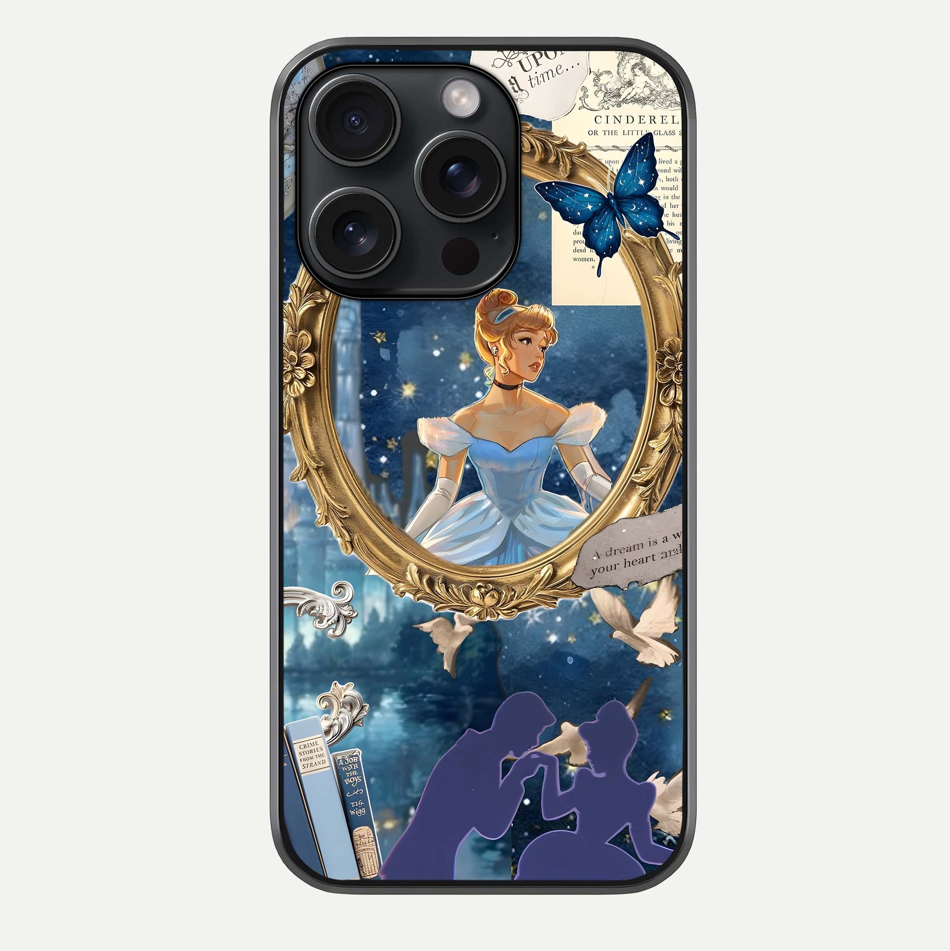 Midnight Queen Glass Case For iPhone 15 Pro by Custom World