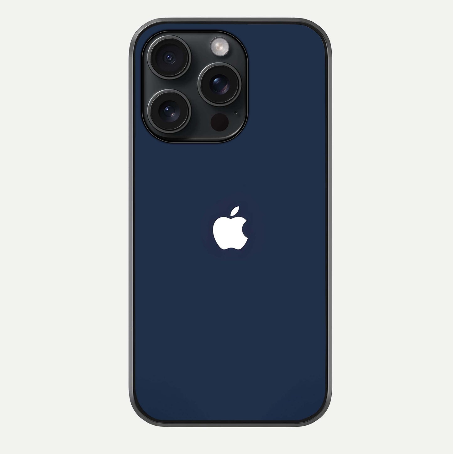 Minimal Apple Night Glass Case For iPhone 15 Pro by Custom World