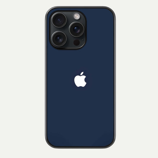 Minimal Apple Night Glass Case For iPhone 15 Pro by Custom World