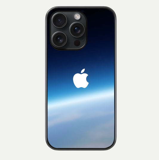 Minimal Apple Sky Glass Case For iPhone 15 Pro by Custom World
