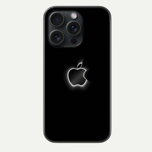 Neon Apple Glow Glass Case For iPhone 15 Pro by Custom World