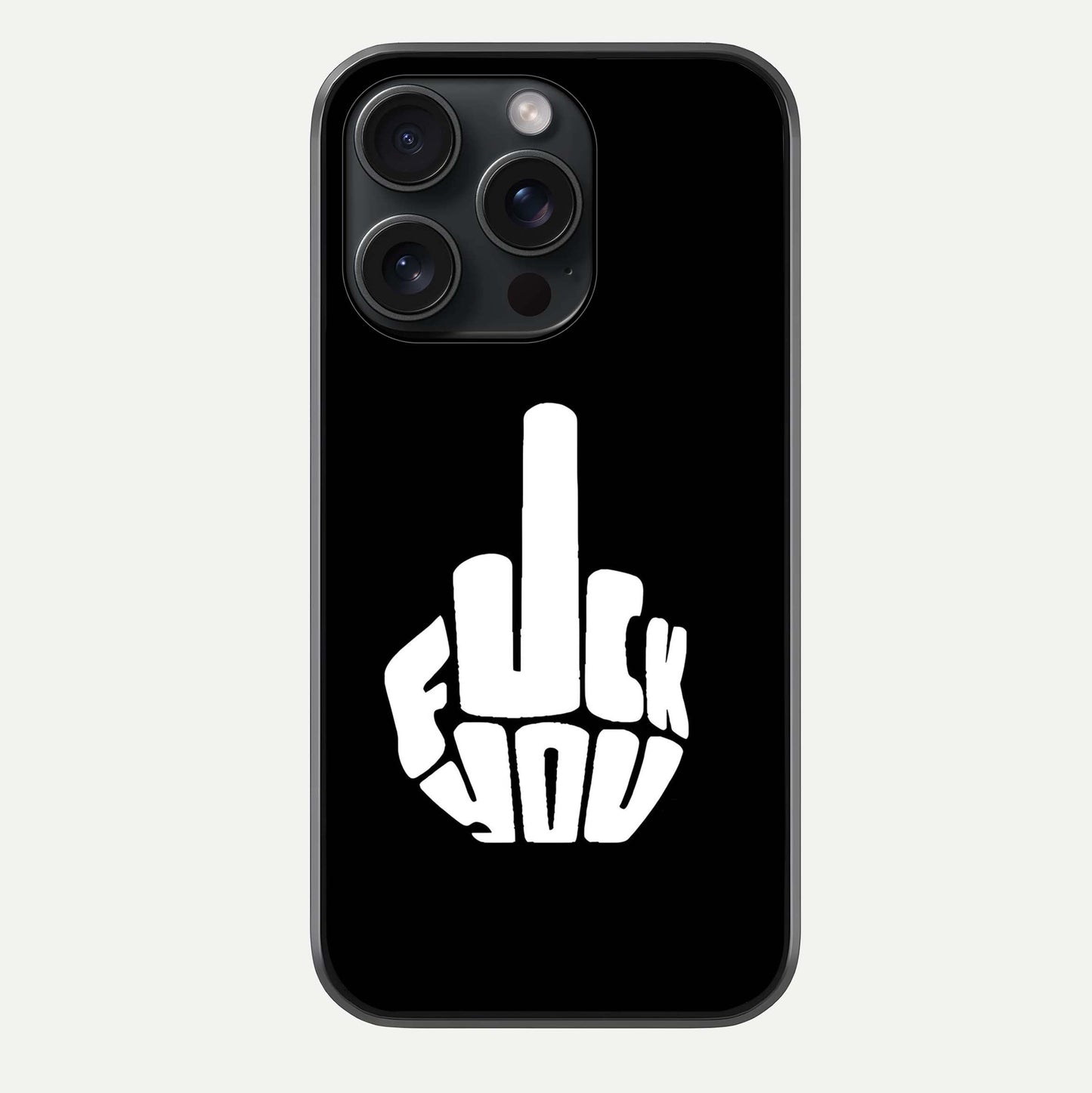 Rebel Mode On Glass Case For iPhone 15 Pro by Custom World