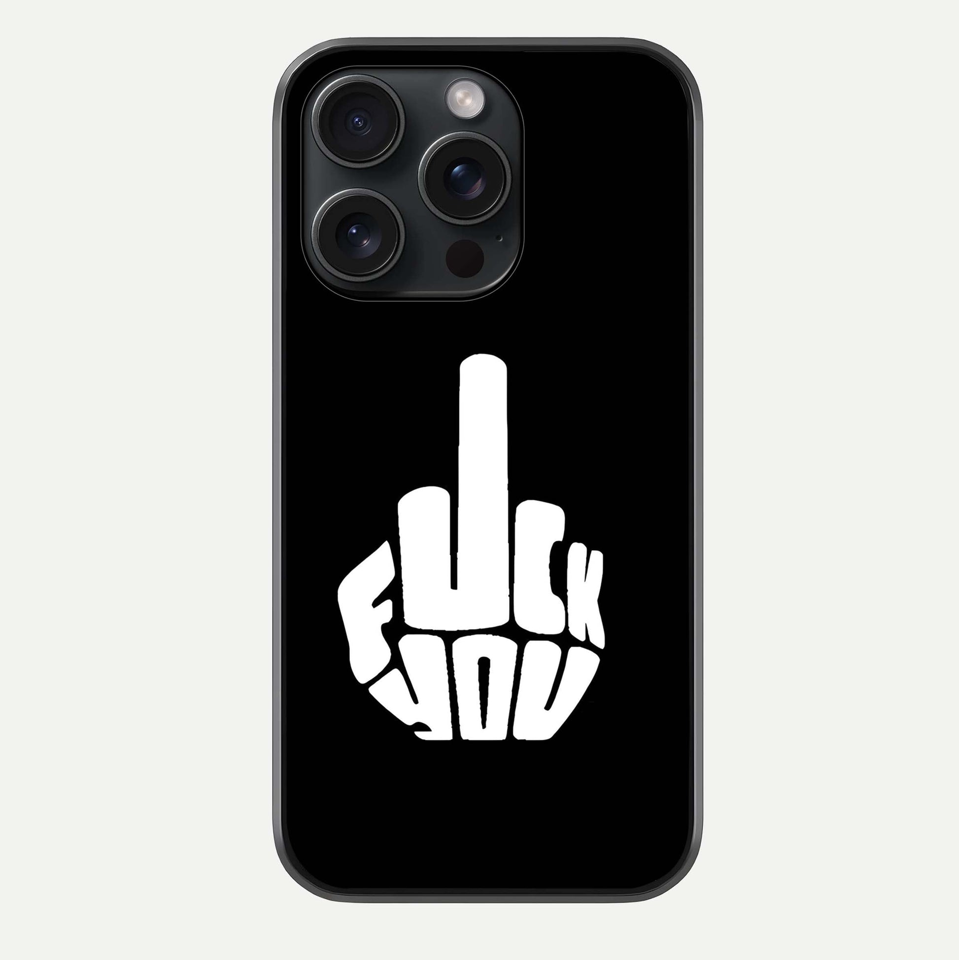 Rebel Mode On Glass Case For iPhone 15 Pro by Custom World