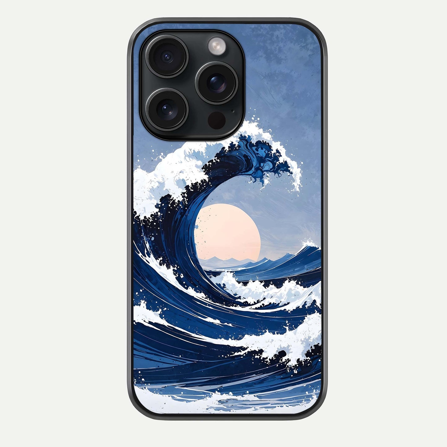 Rising Tide Power Glass Case For iPhone 15 Pro by Custom World