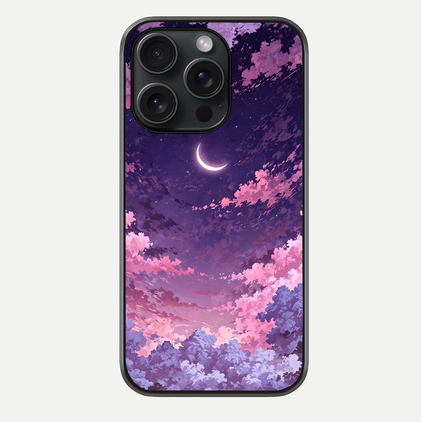 Sky Drift Clouds Glass Case For iPhone 15 Pro by Custom World