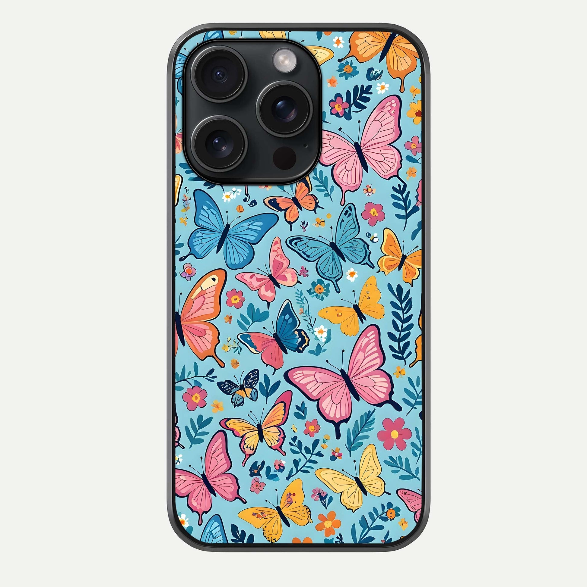 Spring Wing Garden Glass Case For iPhone 15 Pro by Custom World