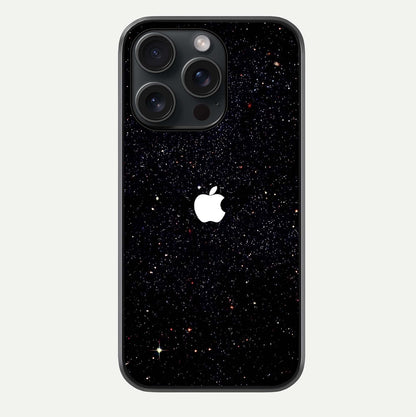 Starry Apple Galaxy Glass Case For iPhone 15 Pro by Custom World