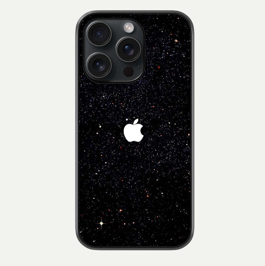 Starry Apple Galaxy Glass Case For iPhone 15 Pro by Custom World