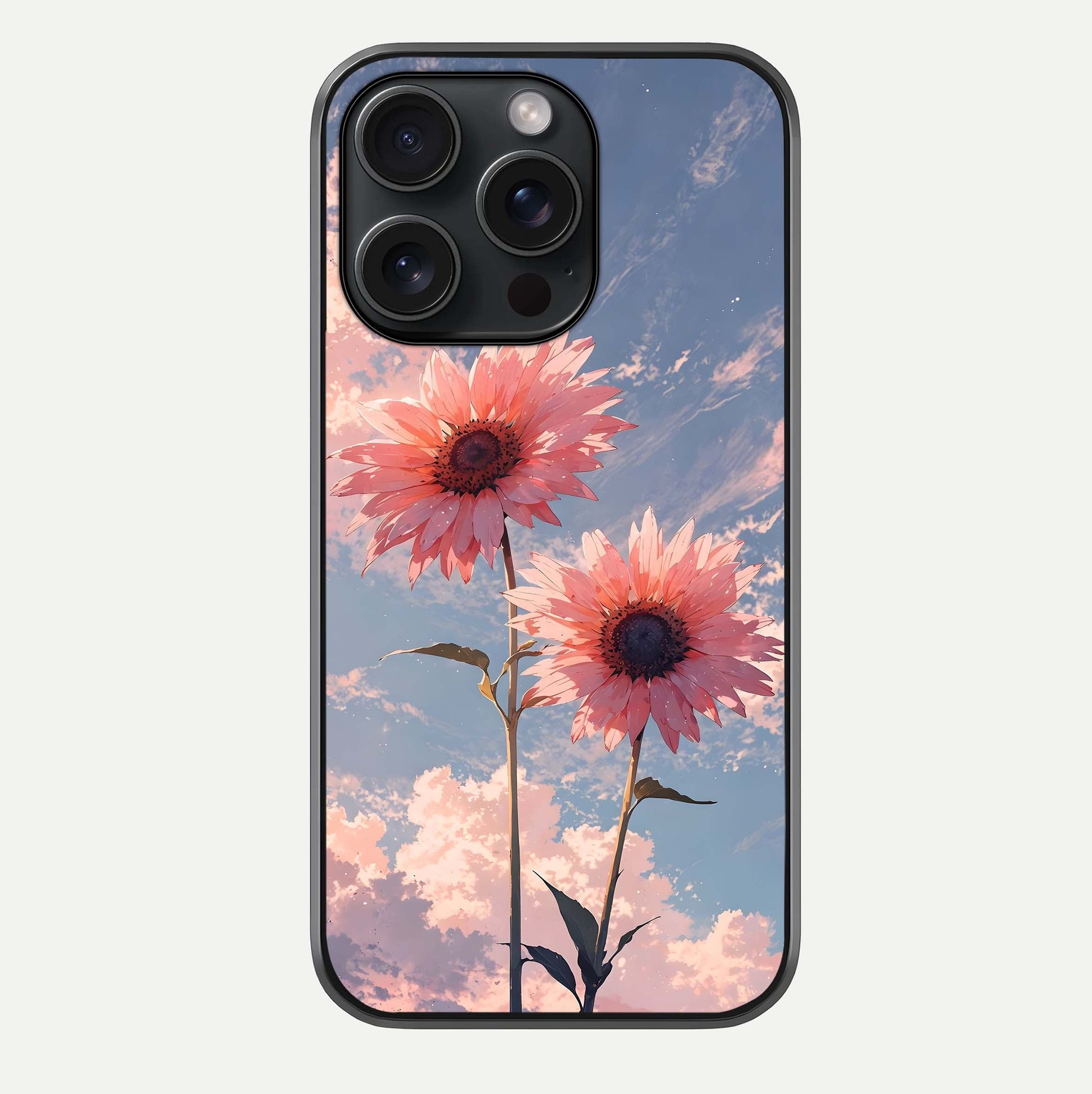 Sunlit Daisy Glow Glass Case For iPhone 15 Pro by Custom World