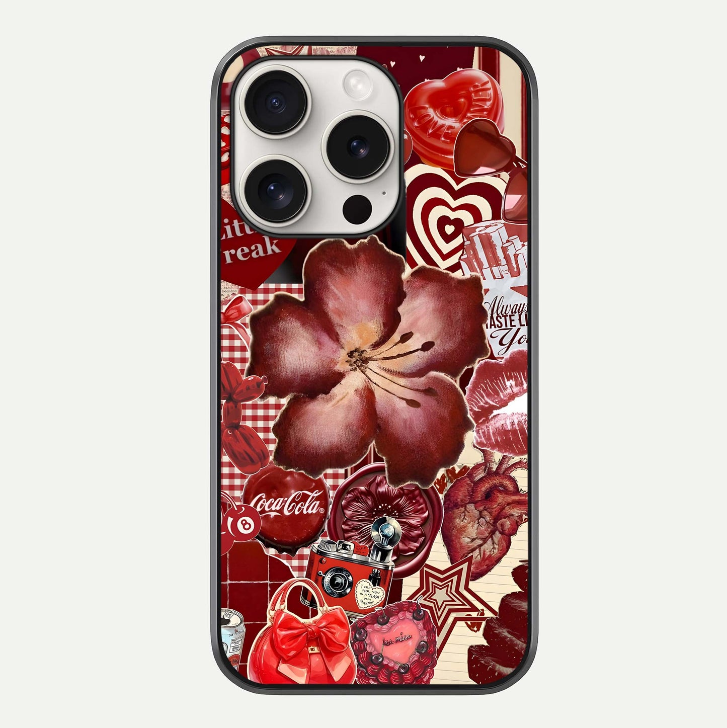 Aesthetic Little Freak Glass Case For iPhone 15 Pro Max by Custom World