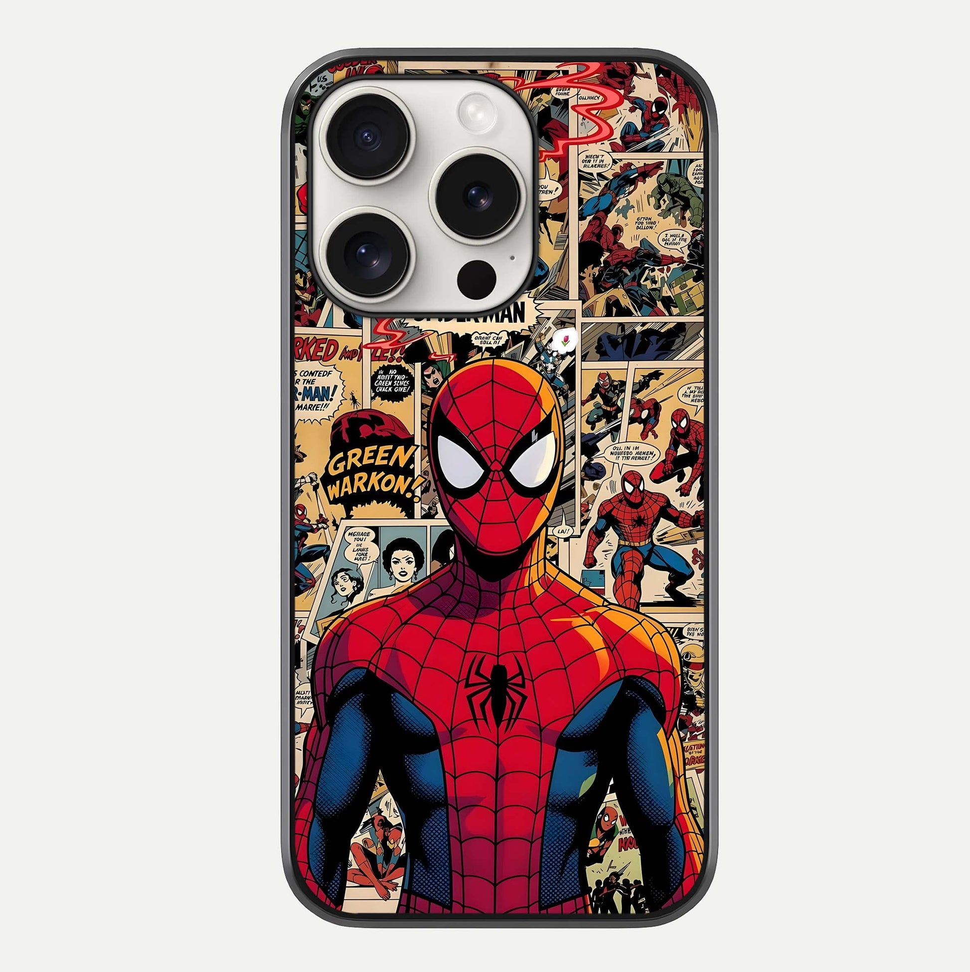Aesthetic Spider Glass Case For iPhone 15 Pro Max by Custom World