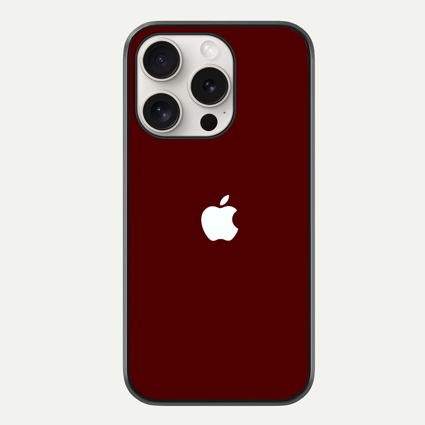 Apple Crimson Core Glass Case For iPhone 15 Pro Max by Custom World