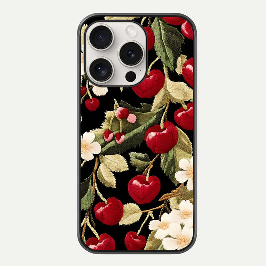 Bloom Thread Art Glass Case For iPhone 15 Pro Max by Custom World
