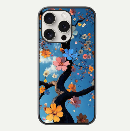 Blossom Dream Sky Glass Case For iPhone 15 Pro Max by Custom World