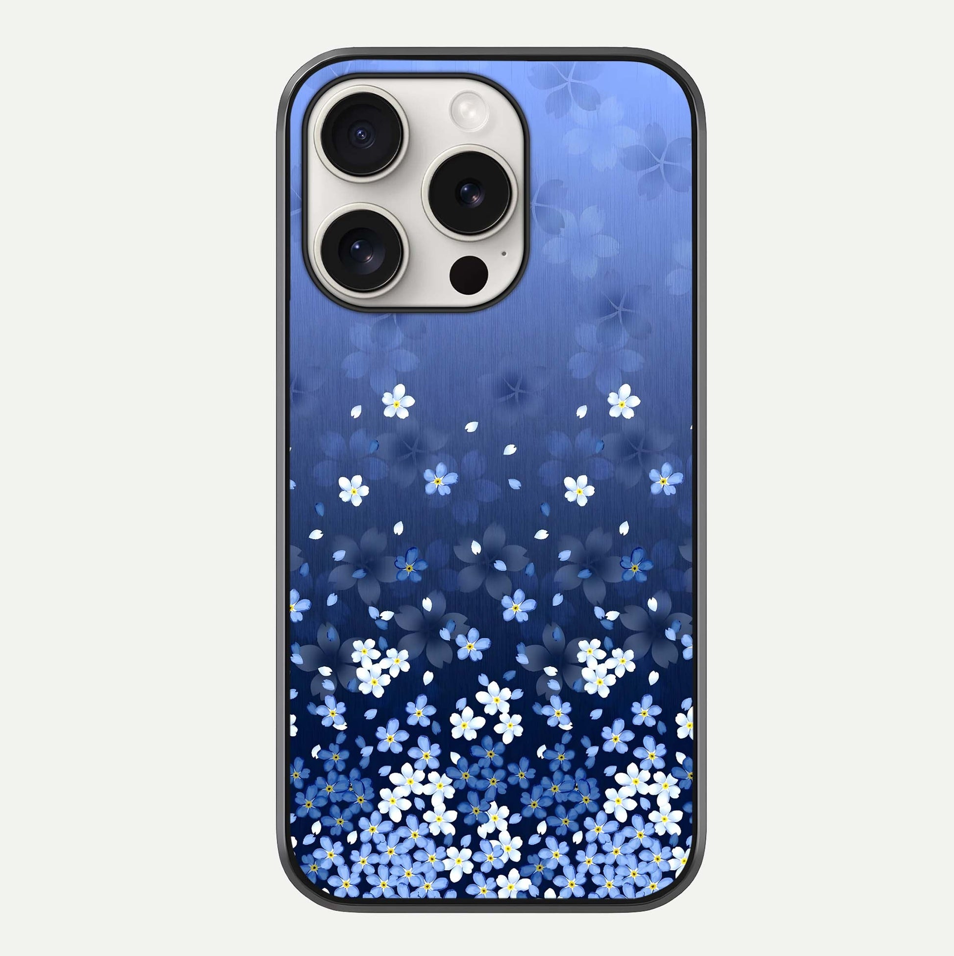 Blue Starry Glass Case For iPhone 15 Pro Max by Custom World