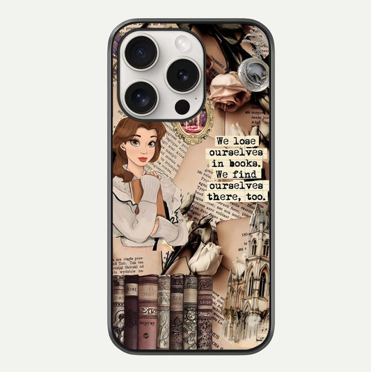 Bookish Dream World Glass Case For iPhone 15 Pro Max by Custom World