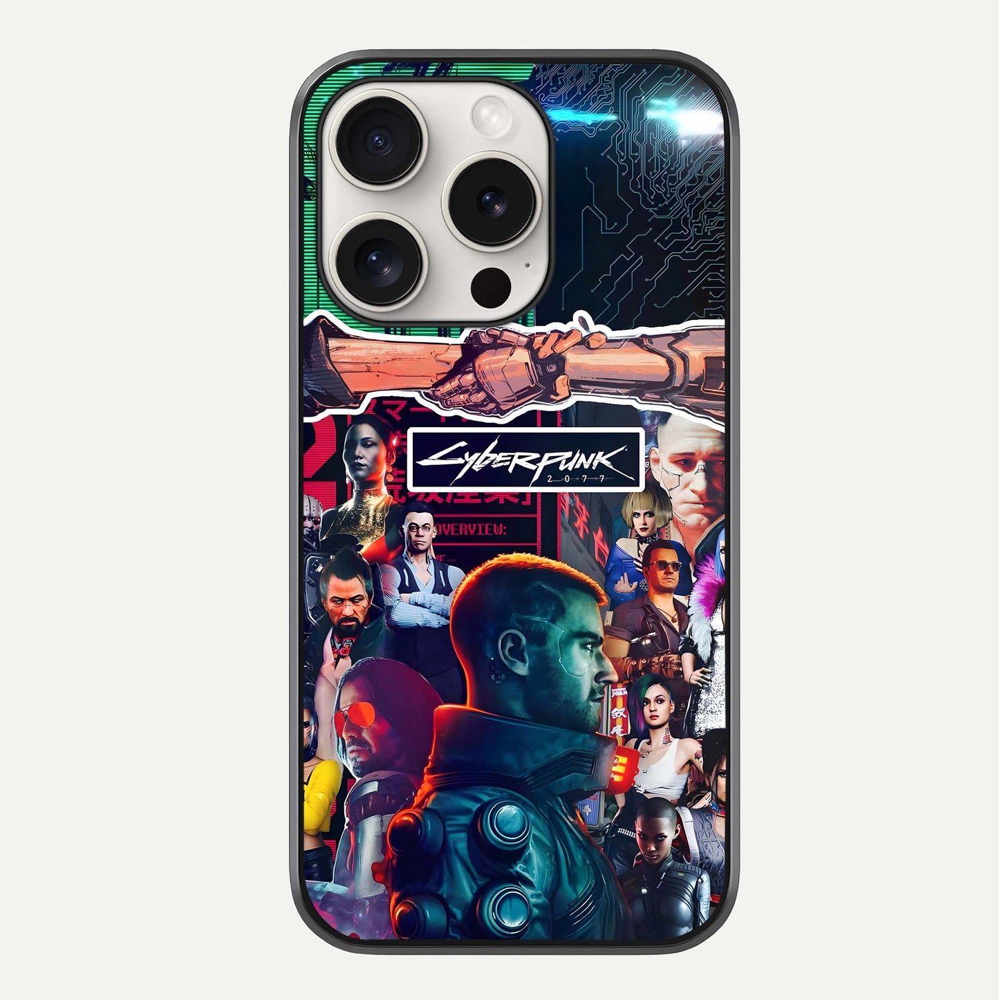CYBERPUNK Legacy Glass Case For iPhone 15 Pro Max by Custom World