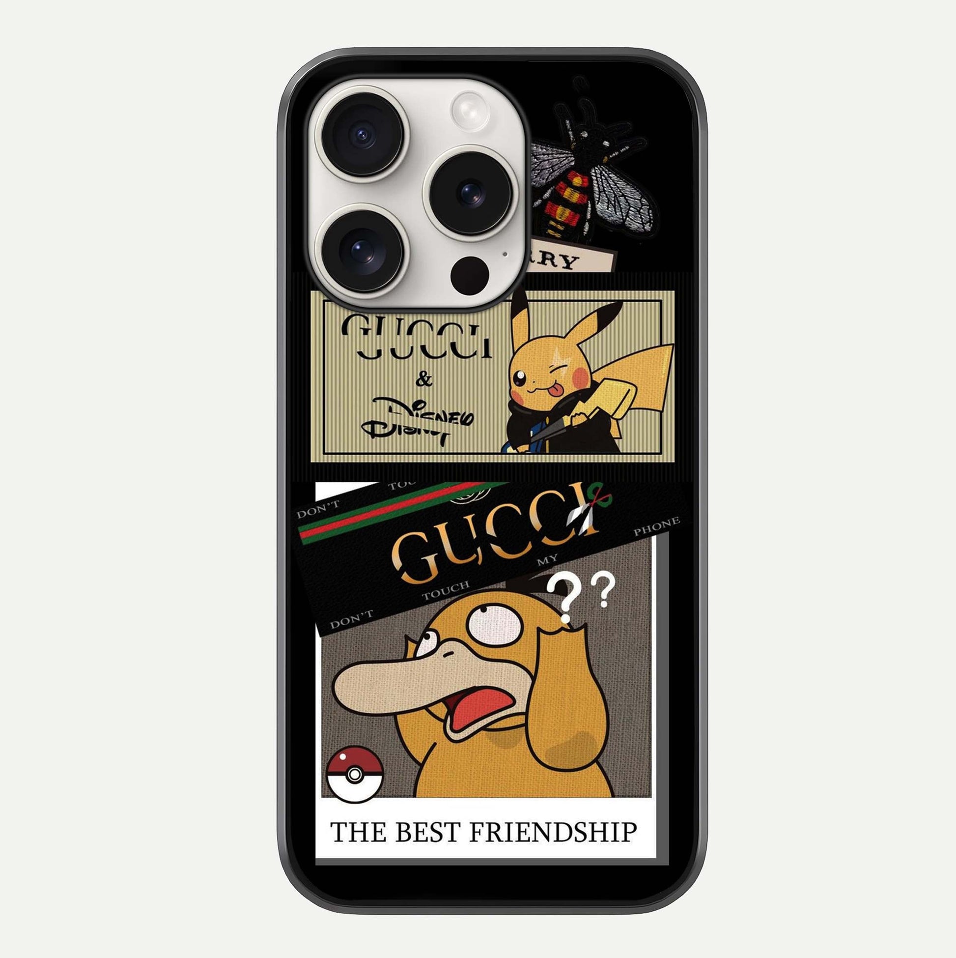 Cartoon Brand Play Mashup Glass Case For iPhone 15 Pro Max by Custom World