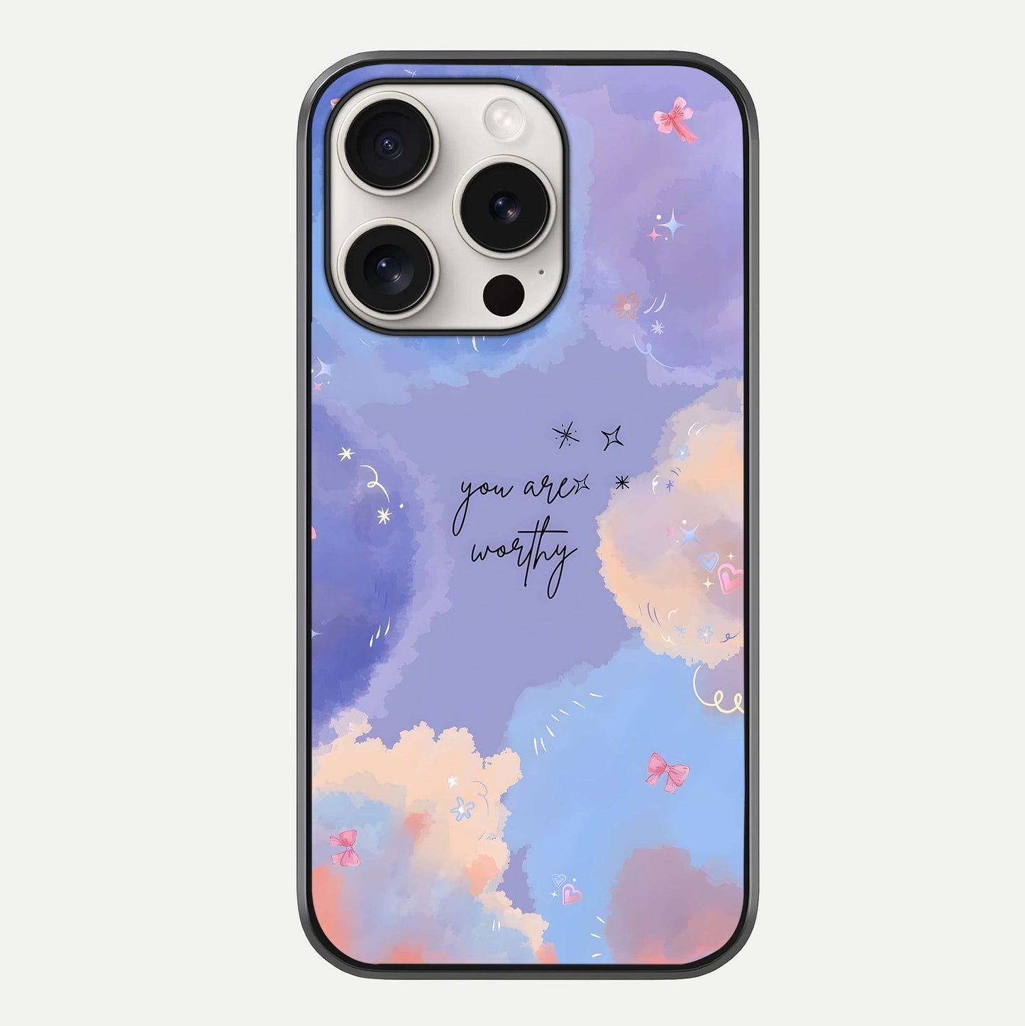 Celestial Cloud Magic Glass Case For iPhone 15 Pro Max by Custom World