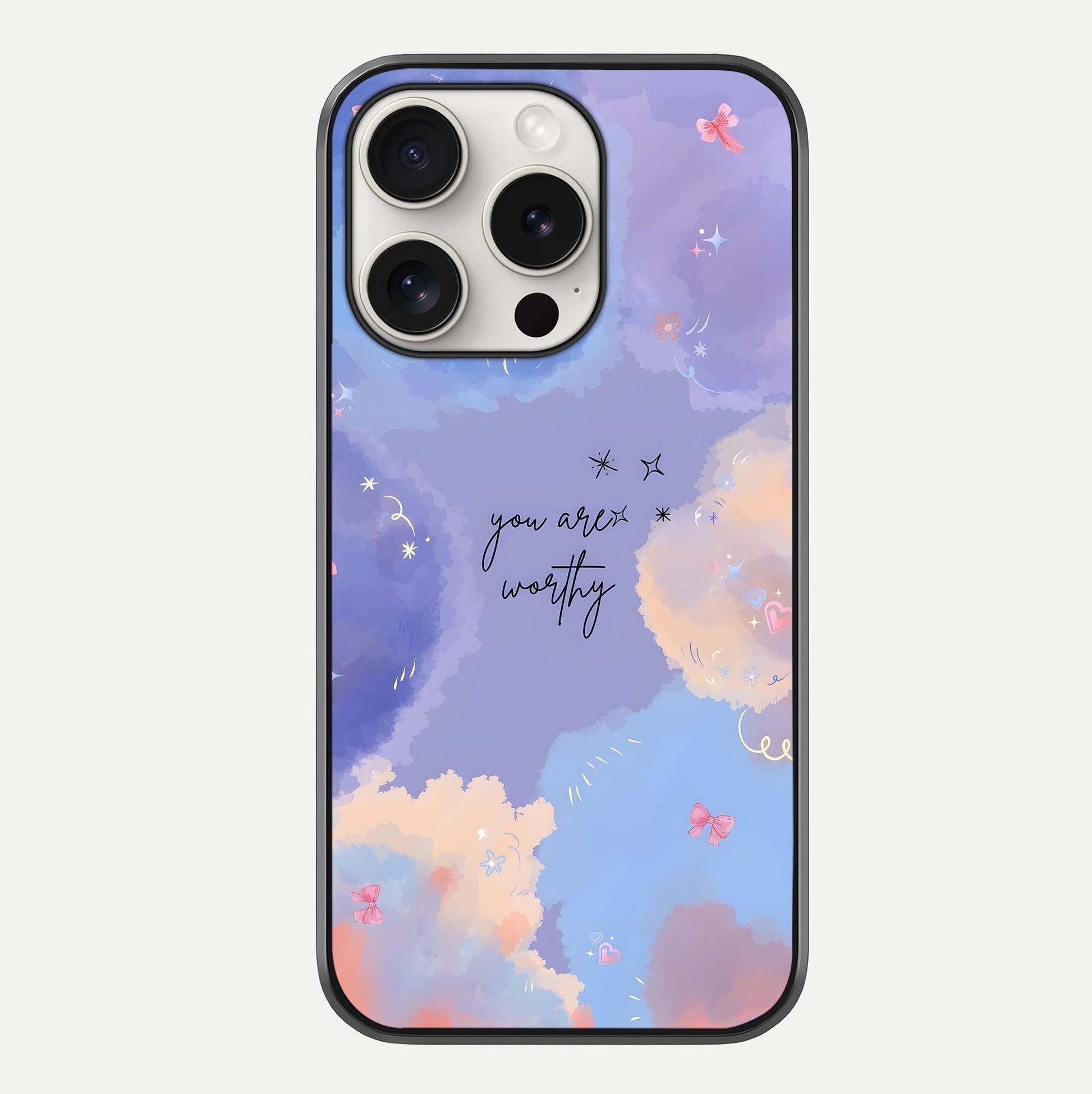 Celestial Cloud Magic Glass Case For iPhone 15 Pro Max by Custom World