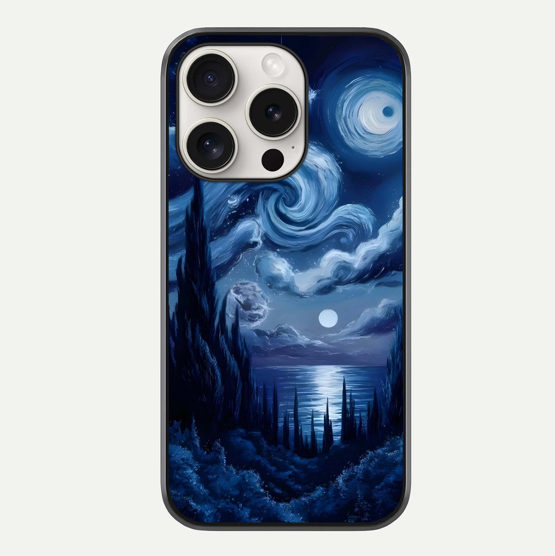 Celestial Dream Van Gogh Glass Case For iPhone 15 Pro Max by Custom World