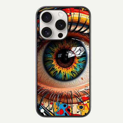 Colorful Eye Glass Case For iPhone 15 Pro Max by Custom World