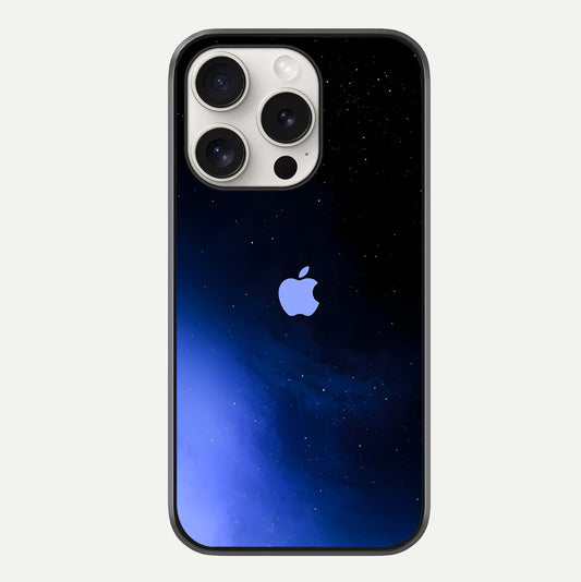 Cosmic Blue Apple Glass Case For iPhone 15 Pro Max by Custom World