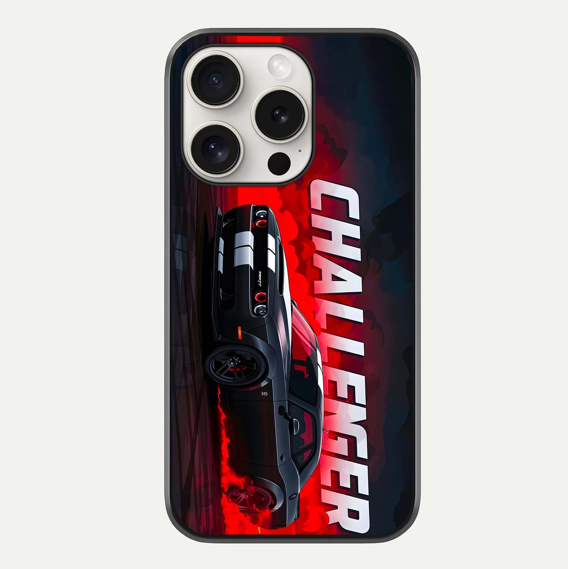 Crimson Challenger Fury Glass Case For iPhone 15 Pro Max by Custom World