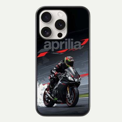 Dark Aprilla Glass Case For iPhone 15 Pro Max by Custom World