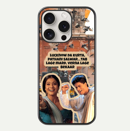 Desi Retro Vibes Glass Case For iPhone 15 Pro Max by Custom World