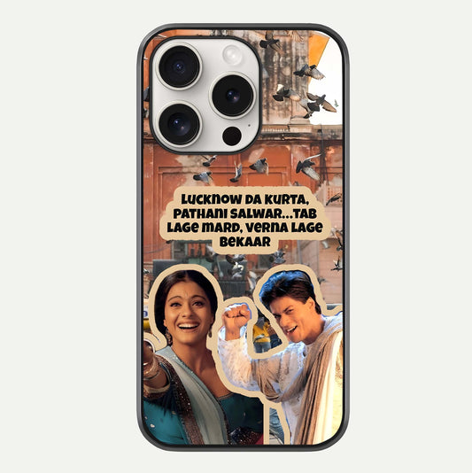 Desi Retro Vibes Glass Case For iPhone 15 Pro Max by Custom World